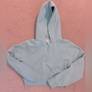 Mint Green Crop Hoodie